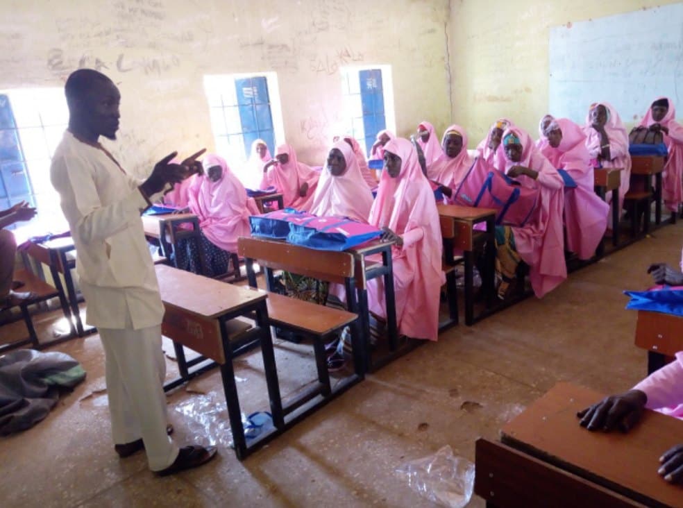 Community-based health volunteers in a training session, Sokoto State