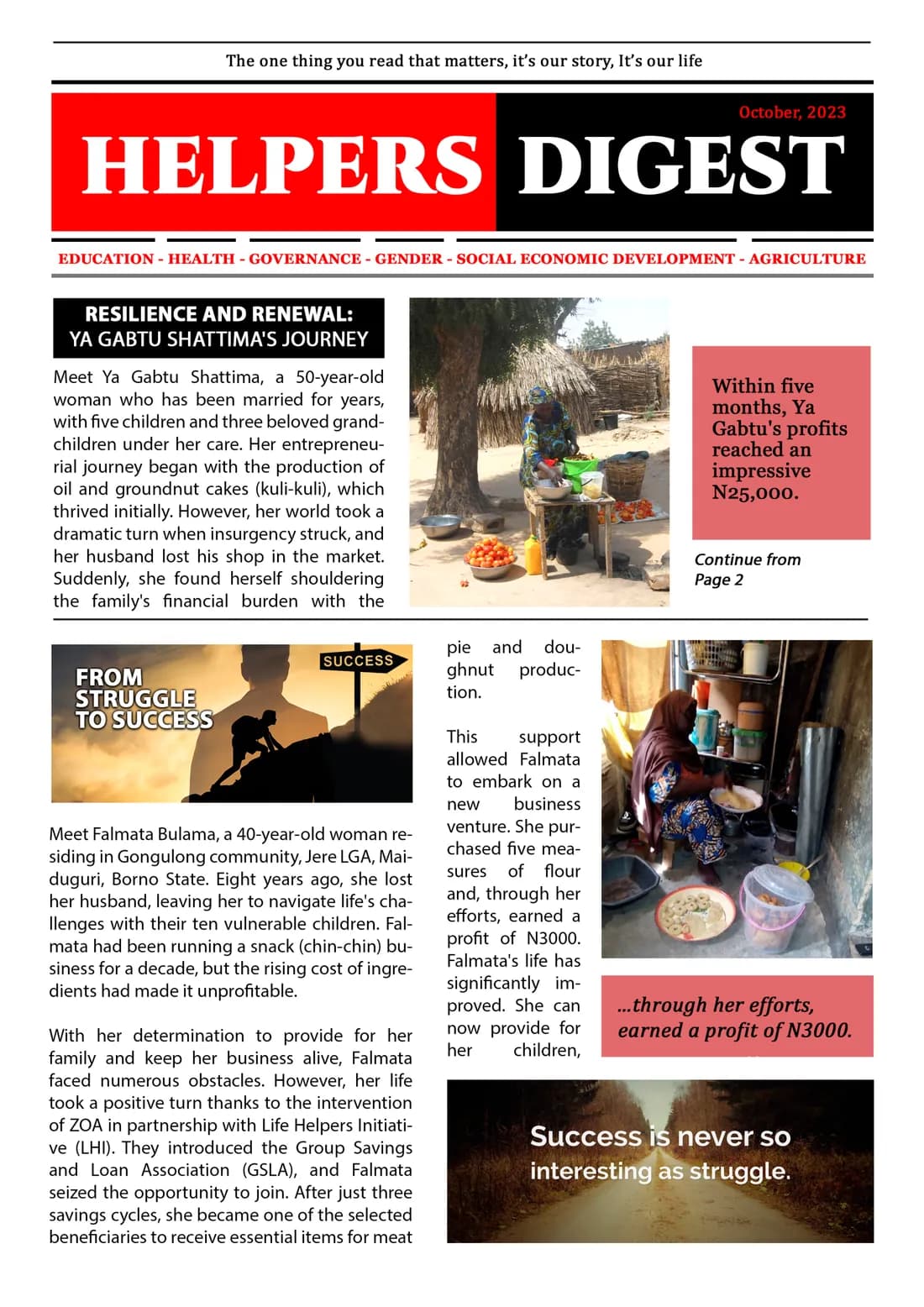 Helpers Digest: Resilience, Renewal and Nutrition cover