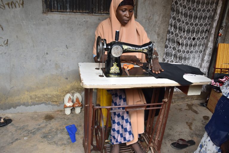 Beneficiary that was gifted sewing machine